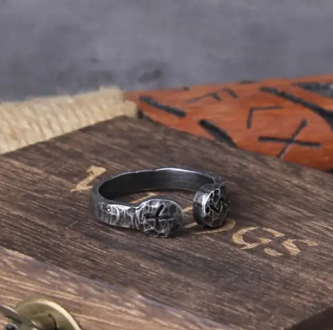 Never Fade Viking Rune Stainless Steel Ring