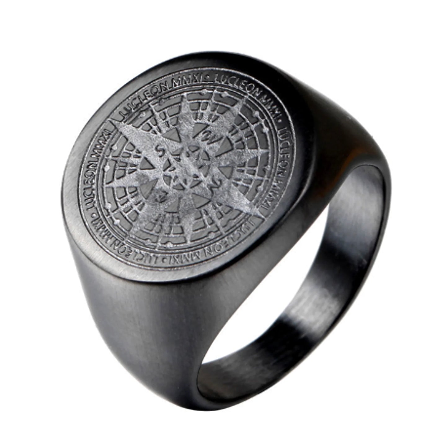 Compass Stainless Steel Ring