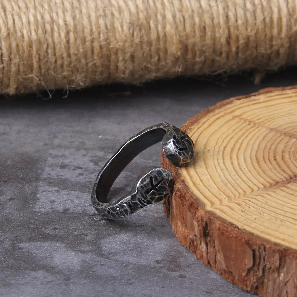 Never Fade Viking Rune Stainless Steel Ring